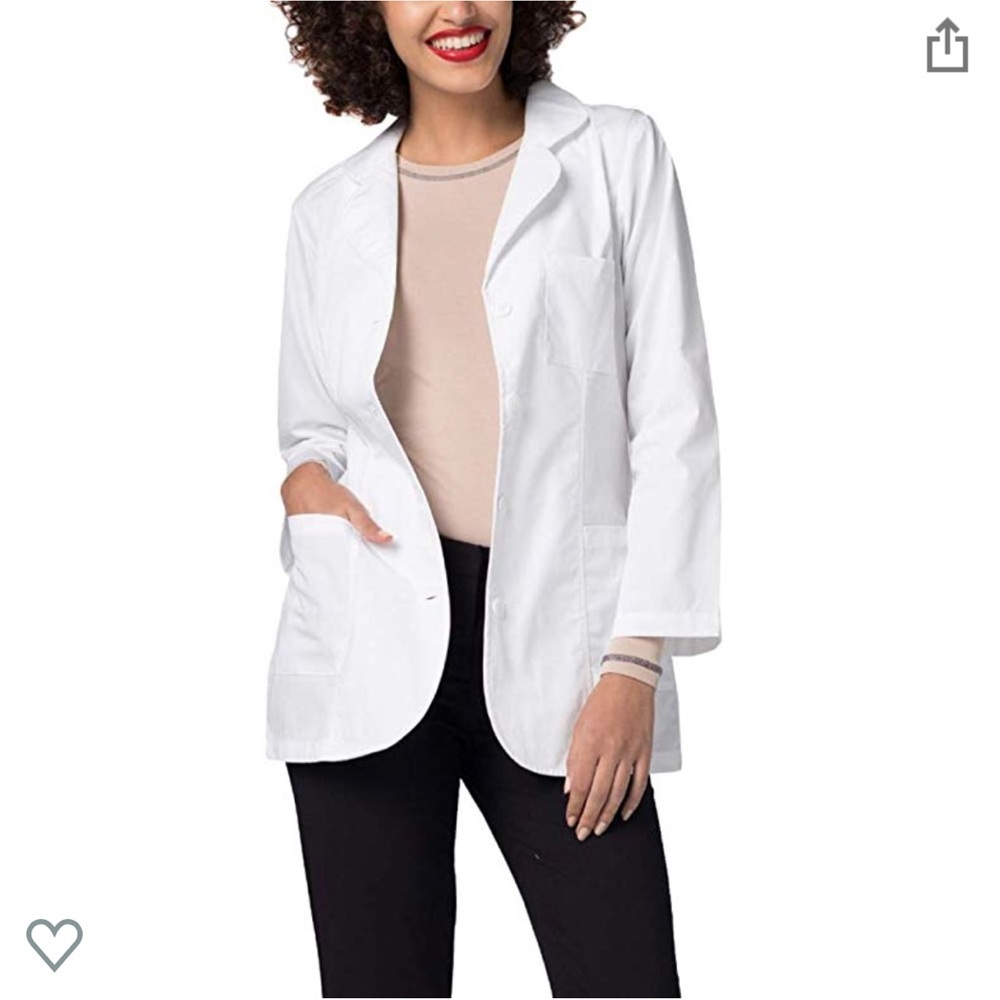 Adar Universal Lab White Coat, Princess Cut 30”